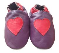 Tiny's - Morbida Pelle Bambino Calzature - Cuore - 12-18 Mese