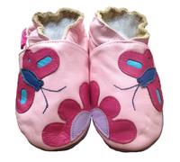 Tiny's - Morbida Pelle Bambino Calzature - Farfalla - 12-18 Mese