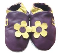 Tiny's - Morbida Pelle Bambino Calzature - Fiore - 12-18 Mese