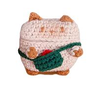 tinysiry Custodia in maglia per auricolari, custodia per cuffie wireless per AirPods, custodia protettiva per organizer per cuffie da viaggio Gatto per Pro