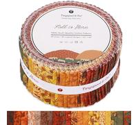 Tinyspool & Co. Strisce di tessuto Jelly Roll per trapuntatura, artigianato e cucito, 40 strisce assortite, morbido cotone per coperte, tappeti, tappezzeria, decorazioni per la casa e realizzazione di