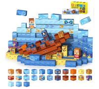 tinytrek Mattoncini magnetici Montessori, 120 pezzi, blocchi magnetici per bambini, giocattolo creativo, regalo per bambini dai 4, 5, 6, 7, 8 anni, ragazzi e ragazze