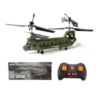 TinyWizTo S026H Dual-Rotor RC Trasporto Elicottero, 2.4G 3CH Militare Aerocraft Modello, Ideale Per Gli Amanti Degli Aerei (RTF Version/Army Green)