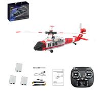 TinyWizTo UH-60 Blackhawwk Flybarless RC Helicopter Model, 2.4G 5CH Modello di aereo realistico con mantenimento barometrico dell'altitudine, posizionamento del flusso ottico e volo invertito con una
