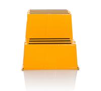 TIO-E2 | Scala richiudibile - 2 gradini - Sgabello Giallo