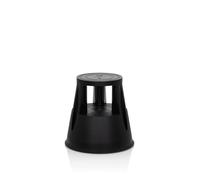 HJH Office TIO-M I 830000 - Sgabello in plastica con base di elefante, certificato T?V, altezza 42 cm, portata fino a 150 kg, con ruote, colore: Nero