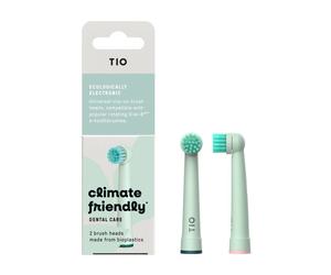 TIO MATIK Testa di ricambio per el. spazzolino oscillante (2 pezzi) - compatibile con i modelli di spazzolini oral-b