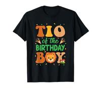 Tio Of The Birthday Boy Lion Family Party Decorazioni Maglietta