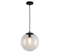 TIOCA Lampadario In Vetro A LED A Testa Singola, Luci A Sospensione Regolabili Sferiche Minimaliste In Ferro Battuto Cafe Restaurant Lampada A Sospensione In Metallo Lampade A Sospensione For Camera (