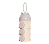 Tioheam Dispenser per latte in polvere, contenitore per latte in polvere,Scatola organizer portatile per per latte artificiale | Scatola per alimenti per bambini per latte in polvere, snack,