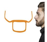 Tioheam Strumento per moare la barba, Guida per moare la barba,Stencil per rifinitore di contorni per barba da uomo - Strumento per la toelettatura da uomo con regolazione 'angolo per barba francese,