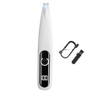 Tioheam Tagliazampe per cani, tagliabordi elettrico per cani | Rasoio per di cane con luce LED,Rasoio per gatti con display a LED, taglia zampe ricaricabile tramite USB per zampe, occhi,