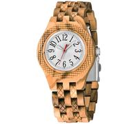 Tiong Orologio analogico da donna in legno, orologio al quarzo in legno semplice in stile arabo