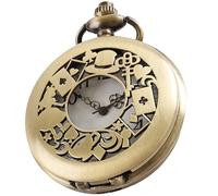 Tiong Orologio da Tasca da Donna in Quarzo con Quadrante Arabo/Numeri Romani con Collana Pendente per Donne e Ragazze, Classico