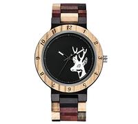 Tiong orologio in legno uomo bracciale in bambù da uomo e donna imitazione quarzo regolabile bracciale in legno(Q2003)