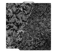 TIOPY Camouflage+Water Ripple H1H Bambu Lab Building Plate 257x257mm, 3D Double Sided Print H1H Spring Steel per Bambu Lab X2D X1 X1C X1E P1P P1S A1, Senza Base Magnetica
