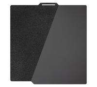 TIOPY Piastra liscia PEI + Textured PEI Bambulab Build Plate 257 x 257 mm, 3D doppia pressione in acciaio per Bambu Lab X1 X1C X1E P1P P1S A1, 257 x 257 mm, colore: Nero
