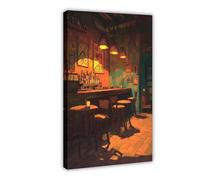 TIOQFJD 2 poster su tela da bancone da bar, decorazione artistica da parete per soggiorno, camera da letto, 60 x 90 cm