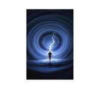TIOQFJD Poster su tela con scritta "The Hollow Little Man of Rules", decorazione per camera da letto, ufficio, stanza, regalo, 50 x 75 cm