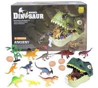tiorhooe 52pcs Dinosaurie giocattoli a partire da 3 4 5 6 7 anni, giocattoli divertenti ed educativi per ragazzi e ragazze, ideali per imparare creature preistoriche, giocare e collezionare