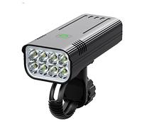 TIORU Set di luci per Bici Potente USB Ricaricabile Luminoso 8 LED 10000Mah luci Anteriori per Biciclette IPX5 Faro Anteriore Impermeabile fanale Posteriore