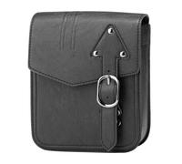 TIOWCGH Borsa da Sella per Moto Compatibile con Cruiser per Sportster 883 1200 per Softail per Vulcan per Rebel Sella per Motocicletta Laterale Rettangolare 2,5 L Portaoggetti Universale