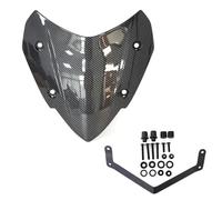 TIOWCGH Parabrezza Moto Compatibile con Yamaha per Tricity300 2020 2021 2022 2023 2024 2025 Parabrezza per Moto Parabrezza Visiera Deflettore Accessori per Parabrezza(Carbon Fiber Pattern)