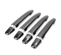 TIOWCGH Porta Maniglia Copertura Compatibile con Mitsubishi per Lancer 2008 2009 2010 2011 2012 2013 2014 2015 2016 2017 Decorazione Maniglia Porta Esterna Auto(Carbon Fiber 1)