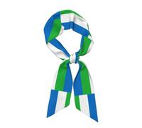 TIOYREVENO Nuova Sciarpa Effetto Seta Con Stampa Grafica Della Bandiera Della Sierra Leone,Adorabile Foulard In Raso Di Colore,Piccole Scarf Per Capelli,Scialli Per La Testa E Il Collo,Viaggi E Feste