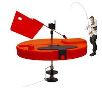 Tip Ups su ghiaccio, Ghiaccio Tip Up - Attrezzatura da apribile con bandiera - Orange Pole Flags Tip-Ups, Attrezzature per la invernale all'aperto