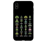 Tipi di alberi Grafico della natura botanica Custodia per iPhone XS Max