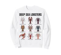 Tipi di aragoste Grafico delle aragoste di Mare Profondo Specie di Felpa