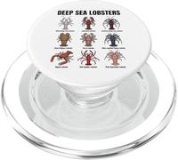 Tipi di aragoste Grafico delle aragoste di mare profondo Specie di PopSockets PopGrip per MagSafe