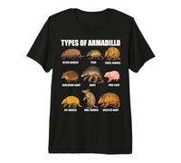 Tipi di Armadillo Educational Wildlife Species Ecology Maglietta Premium