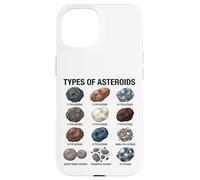 Tipi di asteroidi Tabella educativa della scienza spaziale Custodia per iPhone 15