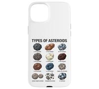 Tipi di asteroidi Tabella educativa della scienza spaziale Custodia per iPhone 15 Plus