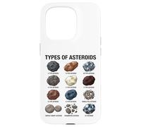 Tipi di asteroidi Tabella educativa della scienza spaziale Custodia per iPhone 15 Pro