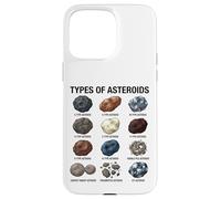 Tipi di asteroidi Tabella educativa della scienza spaziale Custodia per iPhone 15 Pro Max
