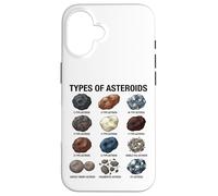 Tipi di asteroidi Tabella educativa della scienza spaziale Custodia per iPhone 16