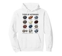 Tipi di asteroidi Tabella educativa della Scienza Spaziale Felpa con Cappuccio