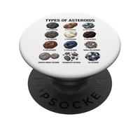 Tipi di asteroidi Tabella educativa della scienza spaziale PopSockets PopGrip Adesivo