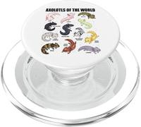 Tipi di Axolotl del mondo Axolotl Morphs Chart Science PopSockets PopGrip per MagSafe