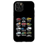 Tipi di camion educativi camion grafico ragazzi ragazze bambini Custodia per iPhone 11 Pro