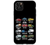 Tipi di camion educativi camion grafico ragazzi ragazze bambini Custodia per iPhone 11 Pro Max