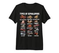 Tipi di cefalopodi - Tabella delle Specie di Polpo e Calamari Maglietta Premium