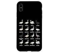 Tipi di cigni - Ornitologia della tabella globale delle specie di cigno Custodia per iPhone XS Max