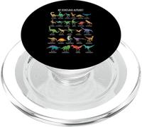 Tipi di dinosauri Alfabeto A-Z ABC Dino Identificazione dei PopSockets PopGrip per MagSafe
