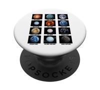 Tipi di esopianeti Astronomia Amanti delle scienze spaziali PopSockets PopGrip Adesivo