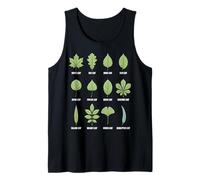 Tipi di Foglie dell'albero Grafico botanico Canotta