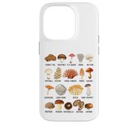 Tipi di funghi commestibili, selvatici e velenosi Custodia per iPhone 14 Pro